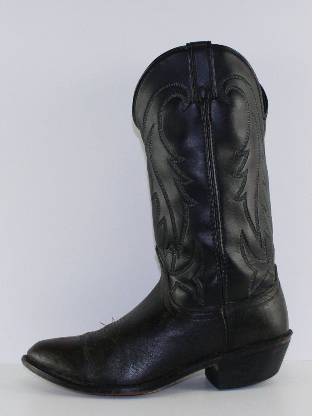 Laredo Black Leather Cowboy Boots (US 9.5 EE) - Picture 4 of 12